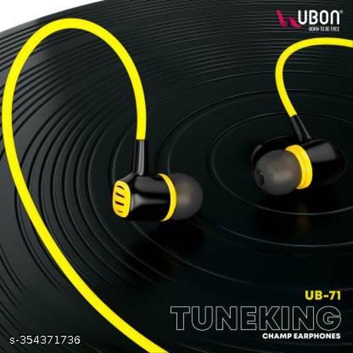 Tune King Champ Earphone UB-85 In-Ear Wired Headset (Yellow, In the Ear) - PrimeDeals