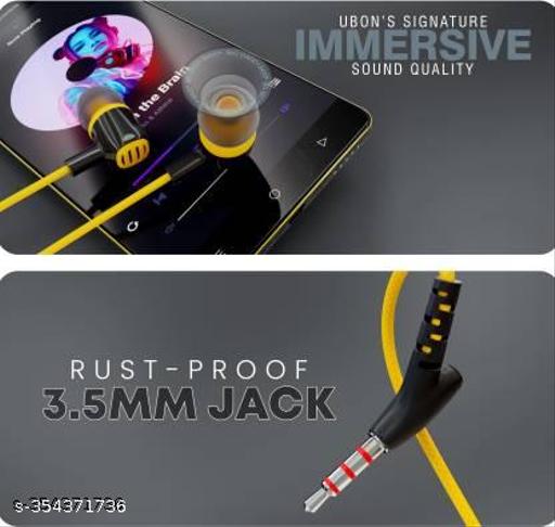 Tune King Champ Earphone UB-85 In-Ear Wired Headset (Yellow, In the Ear) - PrimeDeals