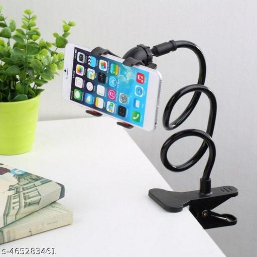 Flexible Lazy Phone Stand for Table Height Adjustable Desktop Mobile Phone Holder 360 Rotate for Online Classes Live Streaming and OTT Streaming Video Shoot YouTube Round Phone Stand Mobile Holder - PrimeDeals