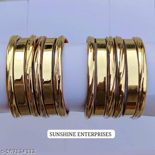  Gold-Plated Bangle Set - scopyin