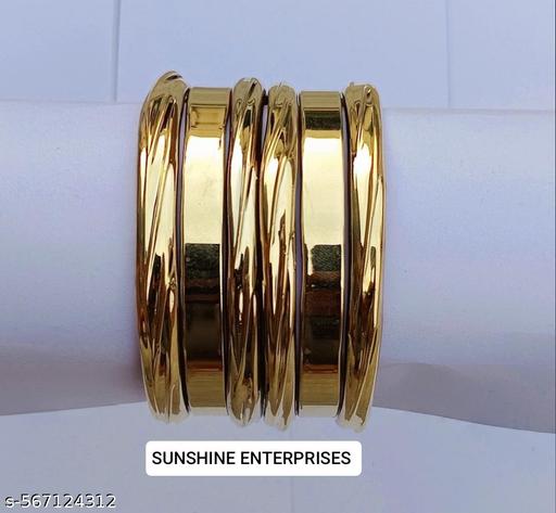  Gold-Plated Bangle Set - scopyin