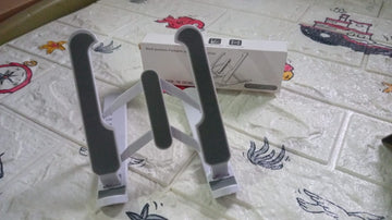 ADJUSTABLE TABLET STAND HOLDER WITH BUILT-IN FOLDABLE LEGS AND HIGH QUALITY FIBRE - Shiva Nandhini 