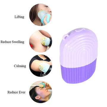 GlowForm Purple Beauty Ice Roller for Face & Eye Massage - Shiva Nandhini 