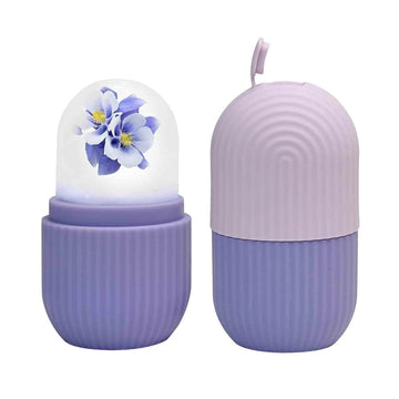 GlowForm Purple Beauty Ice Roller for Face & Eye Massage - Shiva Nandhini 