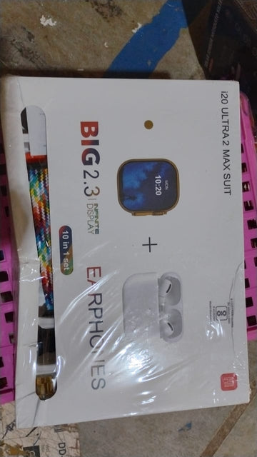 10 in 1 Set Ultra 2 Smart Bluetooth  Smart watch + Earphones with  Seven Straps - Shiva Nandhini 