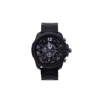 Premium Black Analog Chronograph Style Wrist Watch for Men - Shiva Nandhini 