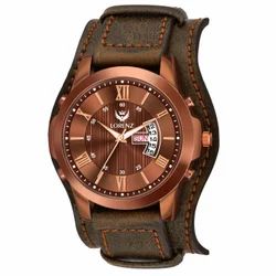 Two-in-one detachable bracelet strap day & date watch for Men | watch for Boys (Brown) | MK-4029W - Shiva Nandhini 