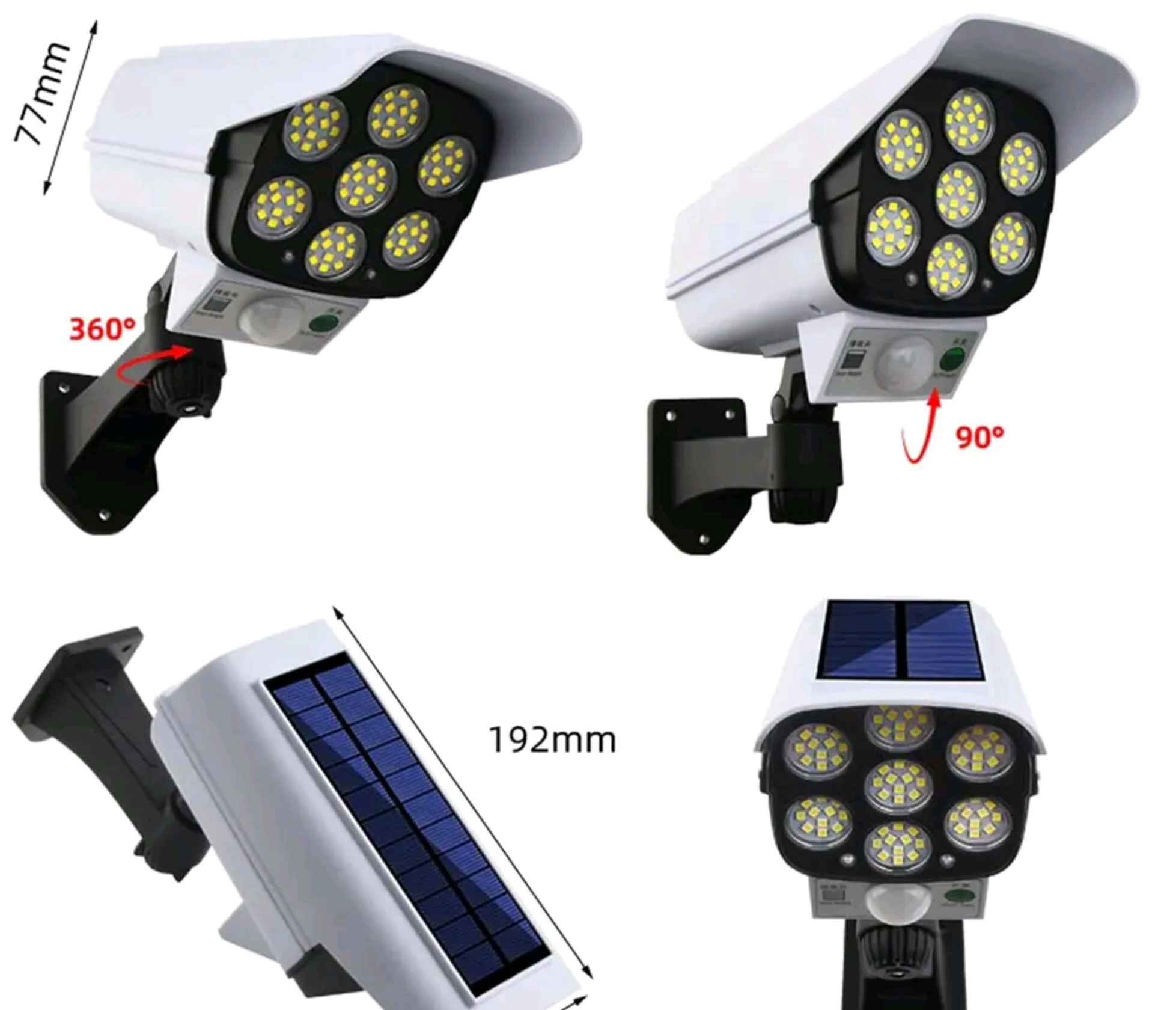 DAMI Camera-Shaped LED Motion Sensor Wall Lamp is a stylish and smart outdoor light that looks like a CCTV camera. It automatically turns on when it detects movement, offering safety, brightness, and a premium decorative look to your home entrance, balcony, garden, or shop front. - Shiva Nandhini 