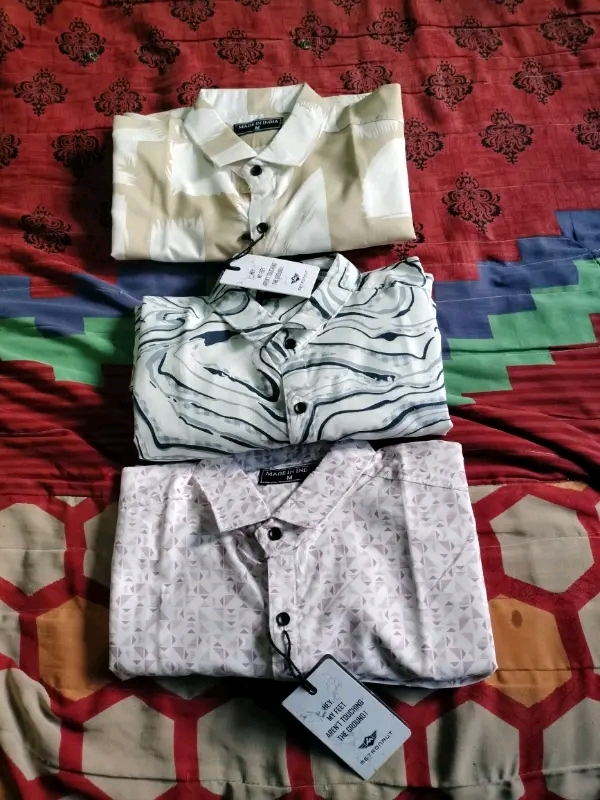 Formal shirt||Casual shirt||Shirts for men||Cotton shirt||Printed shirt||White shirt for men||Slim fit shirt||Linen shirt||Designer shirt|| (Pack of 3) - Shiva Nandhini 
