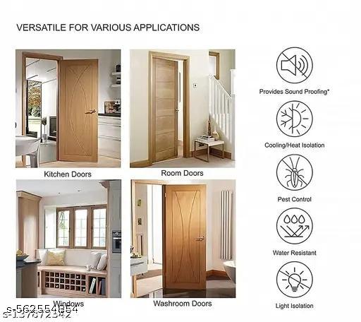 39" Door Bottom Seal Strip (Pack of 2) – Soundproof Draft Stopper & Gap Filler – Energy Saving, Blocks Dust, Noise & Insects – Brown - SkyLux Store