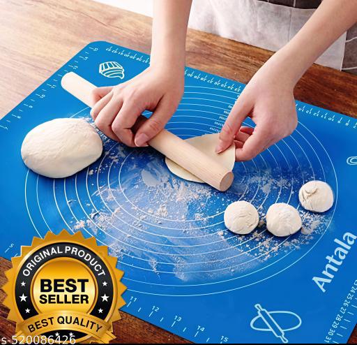 Spinfluencs Roti Mat/Baking Mat  Chapati Atta Kneading Mat Non-Stick (Size 50 * 40 cm) (Multicolor)
