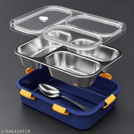 Leak Proof Steel Tiffin Box - Totnox 