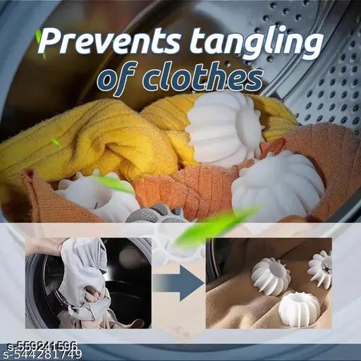 Laundry Ball for Washing Machine Reusable Scrubbing Balls Cleaning and Care Ball to Prevent Wrinkling and Tangling of Clothes Silicone Dryer Balls Washer Balls | Silicone Tidy Clothes Deep Cleaning Anti-Winding Laundry Washing Balls Pack of 08 - Totnox 