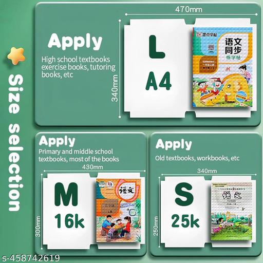 [30 Pcs-3 Different sizes-10 Each] Transparent Paper Sticker Book Cover Film Clear Matte for Craft 30Pcs,Waterproof School Textbook Protective Case Can Be Cut Self-Adhesive A4 Book Cover - Totnox 