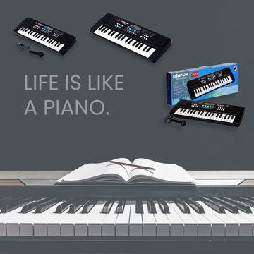Piano Musical Keyboard With Mic 37 Music Key Keyboard For Kids Toy - Totnox 