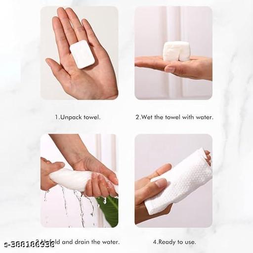 Napkin Tissue Cotton Coin Tissue Towel Magic Chocolate Shape Tablet Travel Package Thickened Small Square Towel Portable(40PCS) - Totnox 