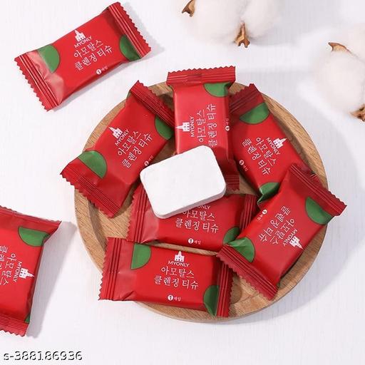Napkin Tissue Cotton Coin Tissue Towel Magic Chocolate Shape Tablet Travel Package Thickened Small Square Towel Portable(40PCS) - Totnox 