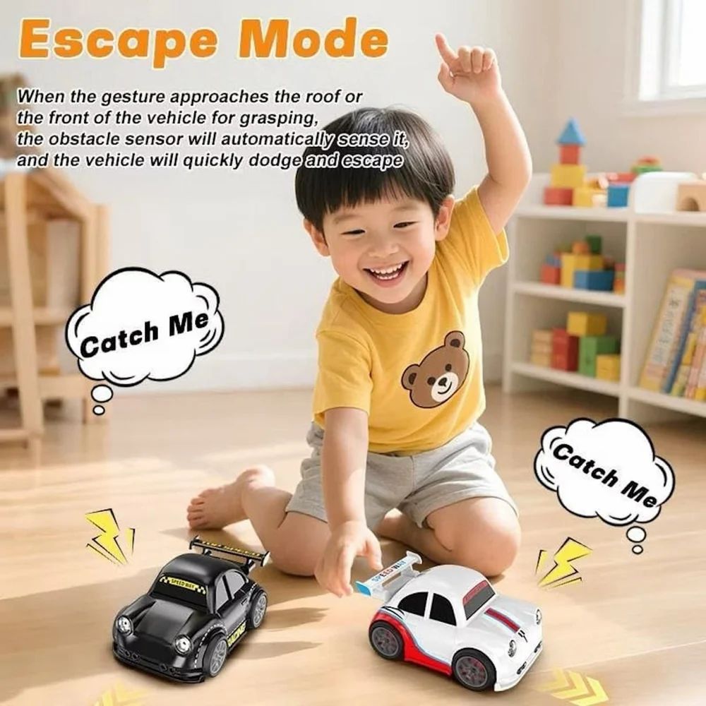 Mini Rc Intelligent Sensor Stunt Car Mini Dream Racing Car Follow Me Escape Mode Fall Resistant Car - Totnox 