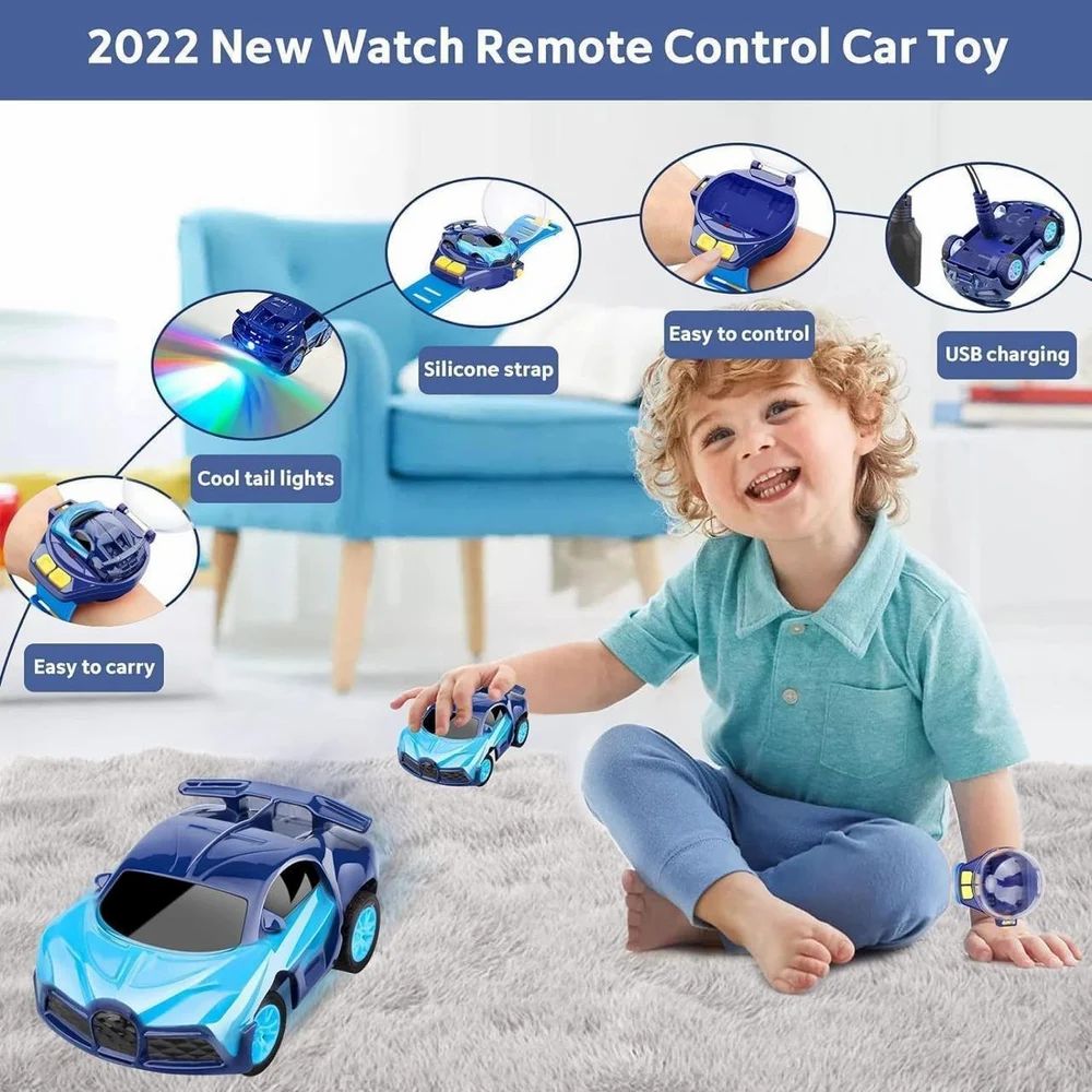 Watch Remote Control Car Mini Watch Car Toy For Kids Wrist Racing Car Watch Remote Control Car - Totnox 