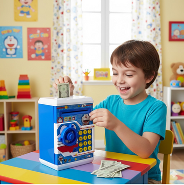 Electronic Piggy Bank ATM with Password for Kids Savings - Totnox 
