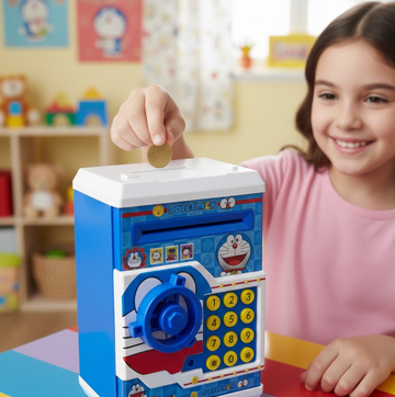 Electronic Piggy Bank ATM with Password for Kids Savings - Totnox 