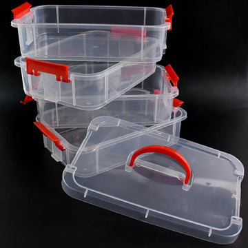 4-Layer Transparent Multipurpose Plastic Storage Box - Totnox 
