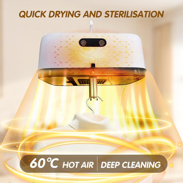 Portable Electric Clothes Dryer with Hot Air Circulation – Compact & Foldable - Totnox 