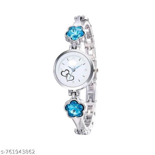 Luxury Women Bracelet Watch Set | Stylish Diamond Look Analog Wrist Watch for Girls & Ladies | Party Wear Elegant Designer Watches Combo - TrendKart 