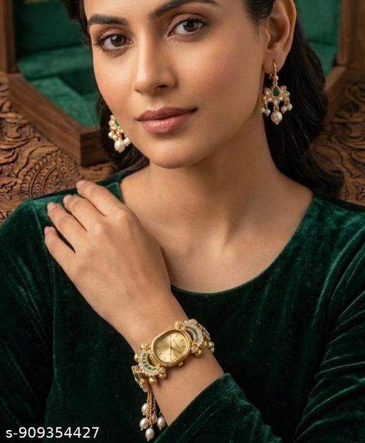 Kashmira Luxury watch & Earrings Gift set for women to  - TrendKart 