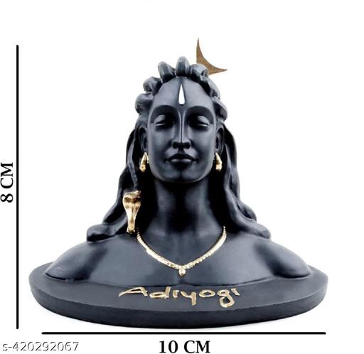 Adiyogi Shiva Premium Quality Statue for Car Dash Board, Pooja & Gift, Mahadev Murti, Idol, Lord Adiyogi Shankara for Home & Office Decor | 10 cm - TrendKart 