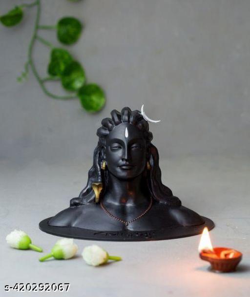 Adiyogi Shiva Premium Quality Statue for Car Dash Board, Pooja & Gift, Mahadev Murti, Idol, Lord Adiyogi Shankara for Home & Office Decor | 10 cm - TrendKart 