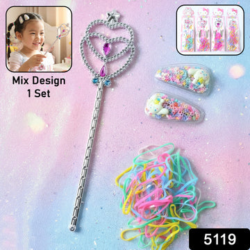 Girls Hair Accessories Kit – Colourful Styling & Play Set - UniFinds 
