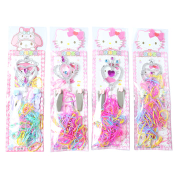 Girls Hair Accessories Kit – Colourful Styling & Play Set - UniFinds 