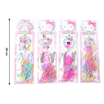Girls Hair Accessories Kit – Colourful Styling & Play Set - UniFinds 