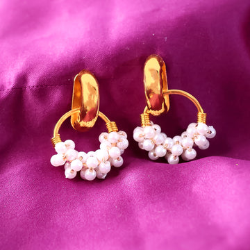 Double Pearl Stud Earrings – Elegant Fashion Accessory - UniFinds 