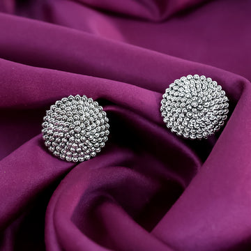 Silver Oxidized Jhumka Earrings – 3-Pair Traditional Set - UniFinds 