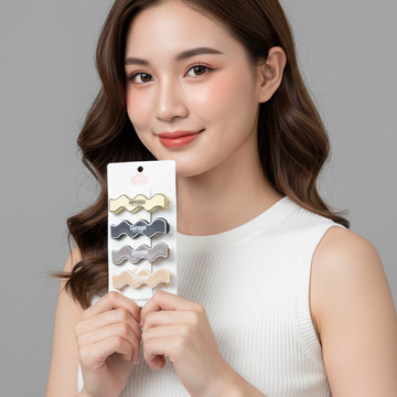 Premium Fashion Hair Clips – Superior Curved Snap Hold Set - UniFinds 
