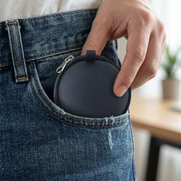 Earphone Carrying Case – Compact Hard Shell with Zipper Closure - UniFinds 