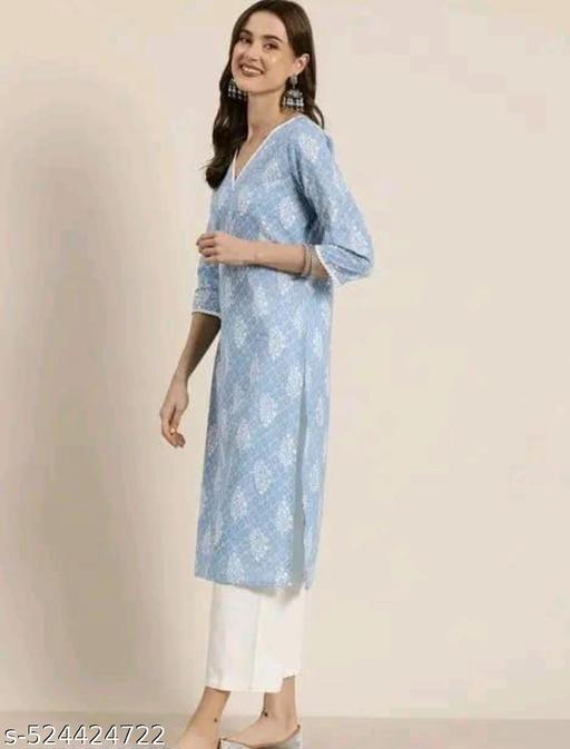 Women printed with less Kurtis - Velorabeauty