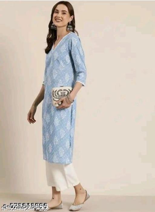 Women printed with less Kurtis - Velorabeauty