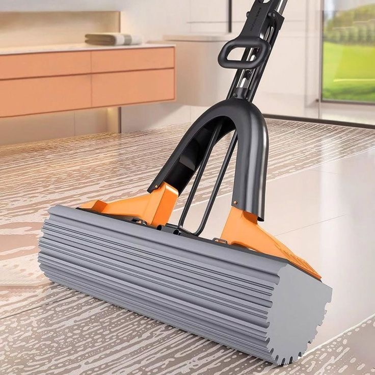  Velora Self-Wringing Butterfly Sponge Mop - Velora