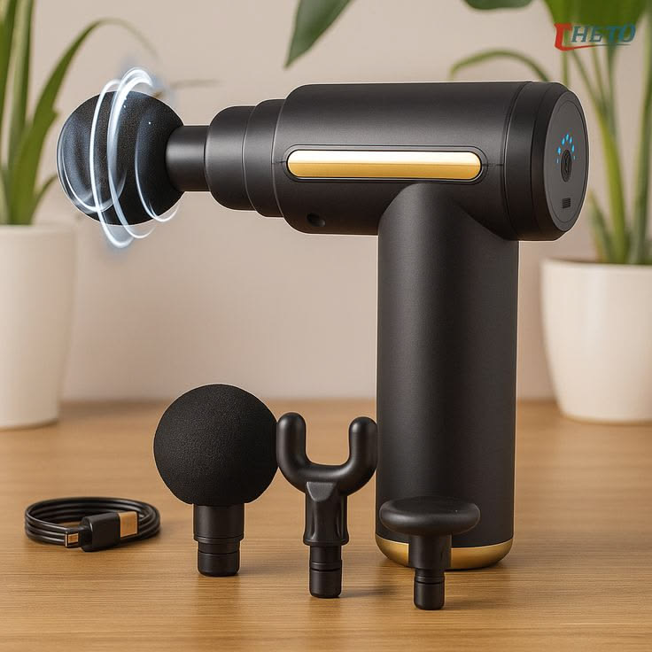 Velora Cordless 6 speed Massage Gun with 4 Heads - Velora