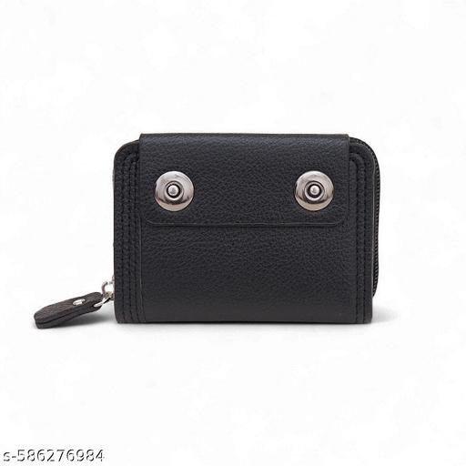 VEMILIO Stylish Women's Card Holder Wallet with 15 Slots | Trendy Compact Zipper & Magnetic Closure Wallet for Girls & Men | Multi Card, Cash & Coin Purse | Vegan Leather Wallet for Travel, Daily & College Use - WYNAMIX store