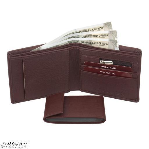 Men Casual, Travel, Formal Brown Artificial Leather Wallet - Regular Size (10 Card Slots) - WYNAMIX store
