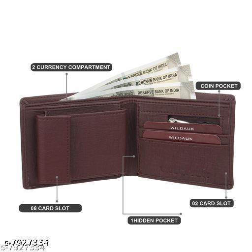 Men Casual, Travel, Formal Brown Artificial Leather Wallet - Regular Size (10 Card Slots) - WYNAMIX store