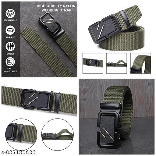 Men’s Designer Belt Wallet Combo | Modern Buckle Belt + Compact Artificial Leather Finish Wallet Cs113 - WYNAMIX store