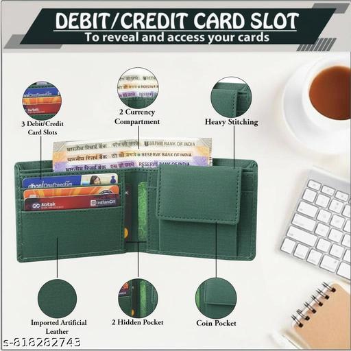 Embossed Canvas Leather Wallet for Men | Credit/Debit Card Trendy - WYNAMIX store