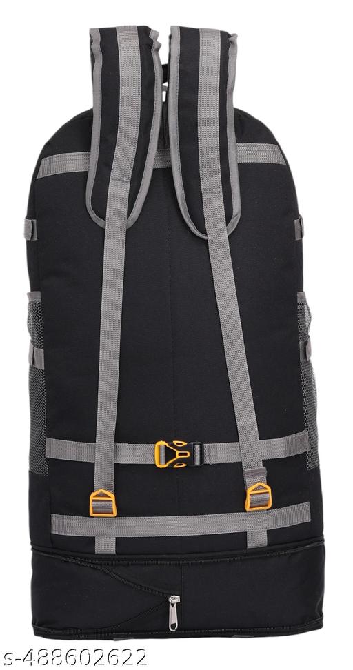 Travel & Hiking Rucksack with Dual Large Compartments, Triple Front Quick‑Access Pockets, Side Mesh Water Bottle Holders, Hip Adjustable Belt, and Padded Back for All‑Day Comfort - WYNAMIX store