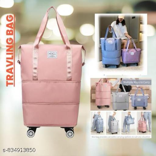 Rolling Duffle Bag with Wheels, Expandable Foldable Duffle Bag with Wheels and Handle for Travel, Rolling Luggage Bag Carry on Duffel Bag, Wheeled Travel Duffle Bag, Large Weekend Bag - WYNAMIX store