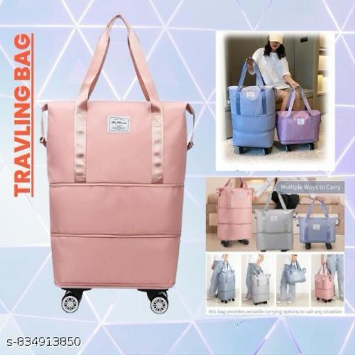 Rolling Duffle Bag with Wheels, Expandable Foldable Duffle Bag with Wheels and Handle for Travel, Rolling Luggage Bag Carry on Duffel Bag, Wheeled Travel Duffle Bag, Large Weekend Bag - WYNAMIX store